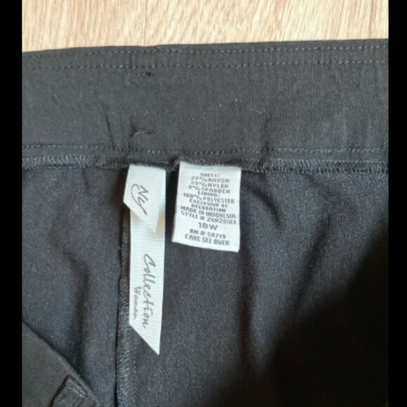 ❤️3/$12 NY Collection size 18W Black Dress Pants - Picture 3 of 7